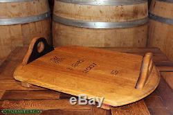 Wine Barrel Serving Tray Oakl Handles
