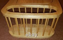 Wood Breakfast in Bed Serving Tray Reading Table with Magazine Book Side Storage