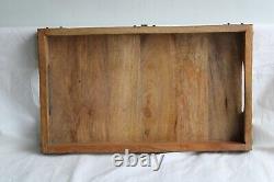 Wooden Carved Tray Handmade Tray Rare Antique Serving Tray