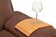 Wooden Flexible Sofa Arm Chair Tray Media Snack Serving Tray Arm Rest Organizer