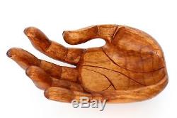 Wooden Fruit Serving Bowl Handmade Storage Centerpiece Container Tray Candy Gift