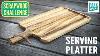 Wooden Serving Platter With Texture Scrapwood Challenge Episode Ten