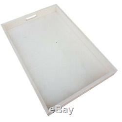 Wooden Serving Tray, Extra Large 60 cm x 40 cm x 6 cm, Unpainted