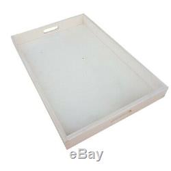Wooden Serving Tray, Extra Large 60 cm x 40 cm x 6 cm, Unpainted