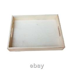 Wooden Serving Trays, Set 5, 40 cm x 30 cm x 5.5 cm For Decoupage