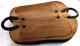 XL Wood Cutting Board Rustic Serving Tray Chopping Board BBQ, Horseshoe Handles