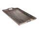 XXL Off White Taupe Rustic Wood Serving Tray, Ottoman Distressed Decor NEW DECOR