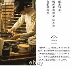 YAMAGA Japan Lacquerware round Tray design HISHO JAPAN product Crane Plate